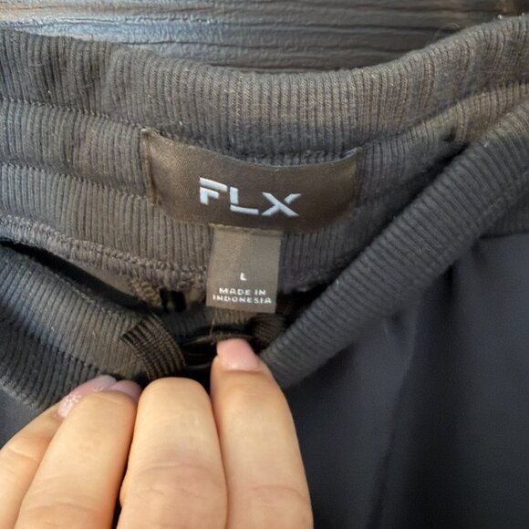 Mens FLX Lightweight Sweatpants Wind Pants Gray Blue Large - Picture 2 of 3